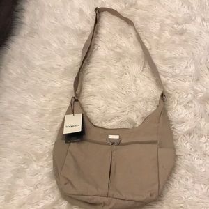 Tan Baggallini shoulder strap bag, great condition